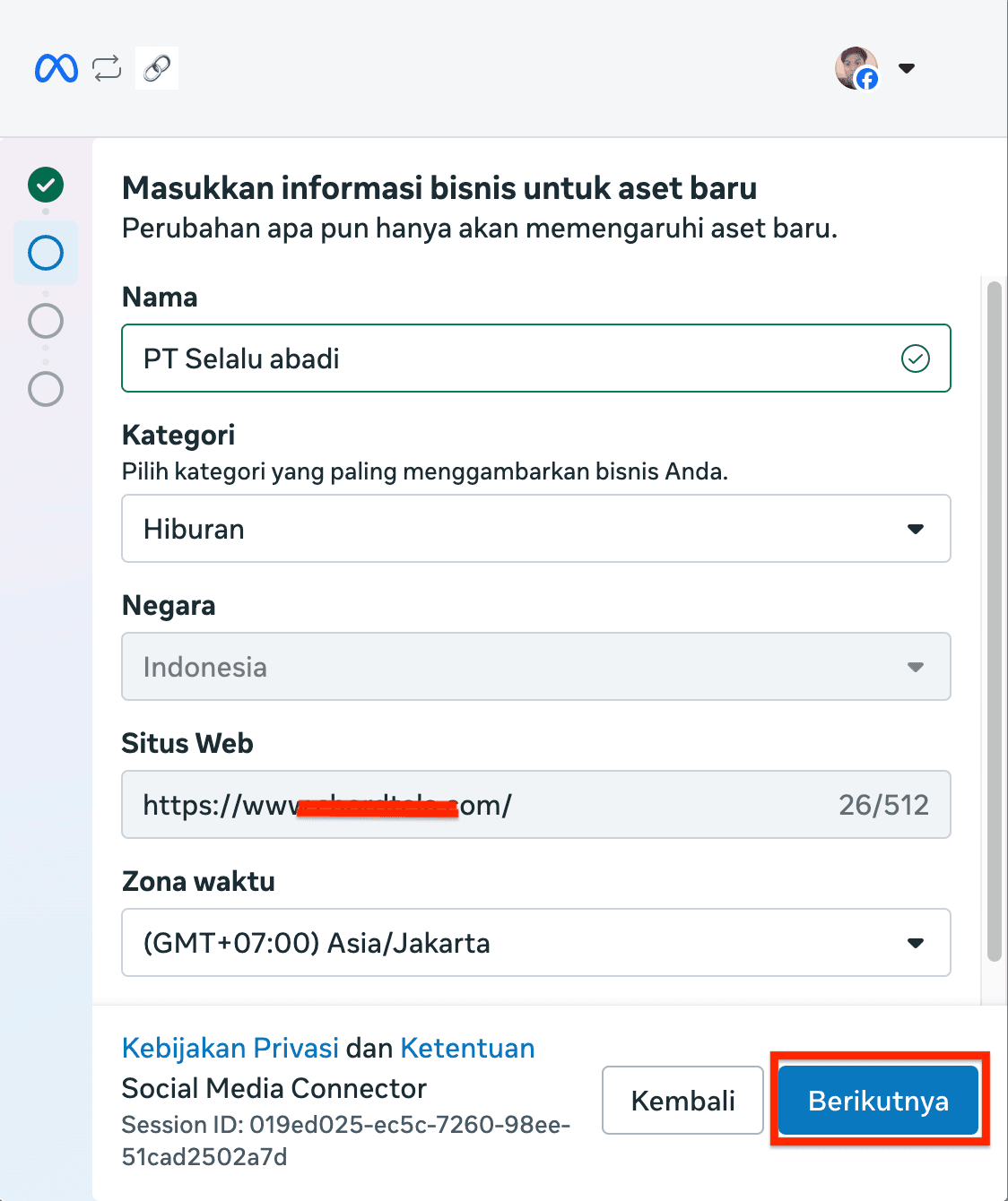 Isi informasi bisnis